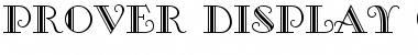 Download Prover Display Caps SSi Font Download Prover Display Caps SSi Font