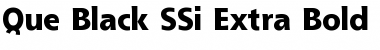 Download Que Black SSi Font Download Que Black SSi Font