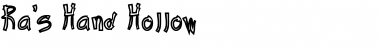 Download Ra's Hand Hollow Font Download Ra's Hand Hollow Font