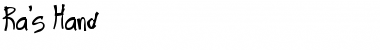 Download Ra's Hand Font Download Ra's Hand Font