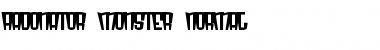 Download Radonator Monster Font Download Radonator Monster Font