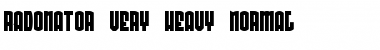 Download Radonator Very Heavy Font Download Radonator Very Heavy Font