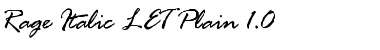 Download Rage Italic LET Font Download Rage Italic LET Font