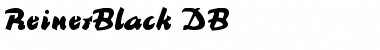 Download ReinerBlack DB Font Download ReinerBlack DB Font