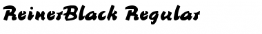 Download ReinerBlack Font Download ReinerBlack Font