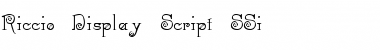 Download Riccio Display Script SSi Font Download Riccio Display Script SSi Font