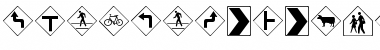 Download RoadWarningSign Font Download RoadWarningSign Font