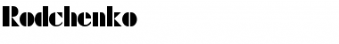 Download Rodchenko Font Download Rodchenko Font