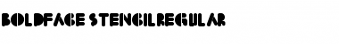 Download BoldFace Stencil Font Download BoldFace Stencil Font