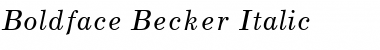 Download Boldface Becker Font Download Boldface Becker Font