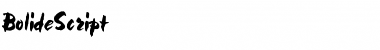 Download BolideScript Font Download BolideScript Font