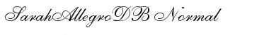 Download SarahAllegroDB Font Download SarahAllegroDB Font