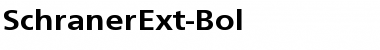 Download SchranerExt-Bol Font Download SchranerExt-Bol Font