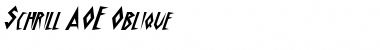 Download Schrill AOE Font Download Schrill AOE Font