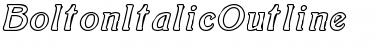 Download BoltonItalicOutline Font Download BoltonItalicOutline Font
