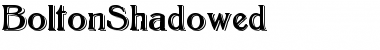 Download BoltonShadowed Font Download BoltonShadowed Font