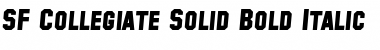 Download SF Collegiate Solid Font Download SF Collegiate Solid Font