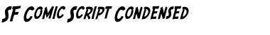 Download SF Comic Script Condensed Font Download SF Comic Script Condensed Font