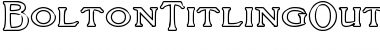 Download BoltonTitlingOutline Font Download BoltonTitlingOutline Font