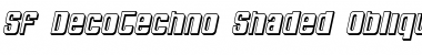 Download SF DecoTechno Shaded Font Download SF DecoTechno Shaded Font