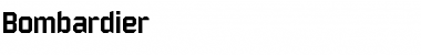 Download Bombardier Font Download Bombardier Font