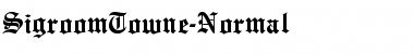 Download SigroomTowne-Normal Font Download SigroomTowne-Normal Font