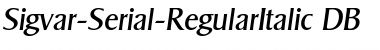 Download Sigvar-Serial DB Font Download Sigvar-Serial DB Font