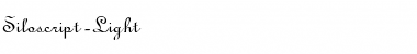 Download Siloscript-Light Font Download Siloscript-Light Font
