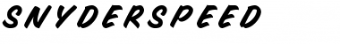 Download SnyderSpeed Font Download SnyderSpeed Font