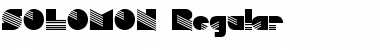 Download SOLOMON Font Download SOLOMON Font