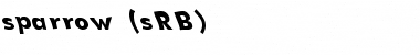 Download sparrow (sRB) Font Download sparrow (sRB) Font