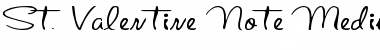 Download St. Valentine Note Font Download St. Valentine Note Font