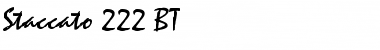 Download Staccato222 BT Font Download Staccato222 BT Font