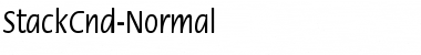 Download StackCnd-Normal Font Download StackCnd-Normal Font