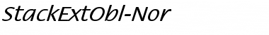 Download StackExtObl-Nor Font Download StackExtObl-Nor Font