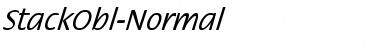 Download StackObl-Normal Font Download StackObl-Normal Font