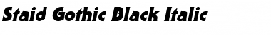 Download Staid Gothic Black Font Download Staid Gothic Black Font