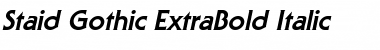 Download Staid Gothic ExtraBold Font Download Staid Gothic ExtraBold Font