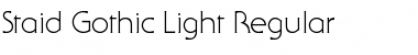 Download Staid Gothic Light Font Download Staid Gothic Light Font