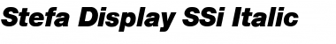 Download Stefa Display SSi Font Download Stefa Display SSi Font