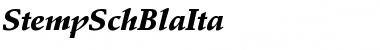 Download StempSchBlaIta Font Download StempSchBlaIta Font