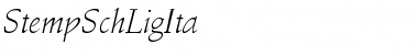 Download StempSchLigIta Font Download StempSchLigIta Font
