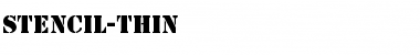 Download Stencil-Thin Font Download Stencil-Thin Font
