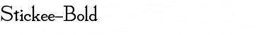 Download Stickee-Bold Font Download Stickee-Bold Font