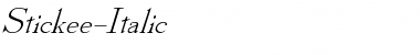 Download Stickee-Italic Font Download Stickee-Italic Font