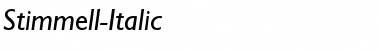Download Stimmell-Italic Font Download Stimmell-Italic Font