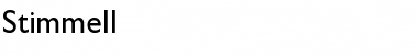 Download Stimmell Font Download Stimmell Font