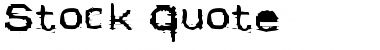 Download Stock Quote Font Download Stock Quote Font