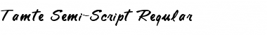 Tamte Semi-Script Regular Font