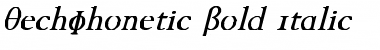 Download TechPhonetic bold italic Font
